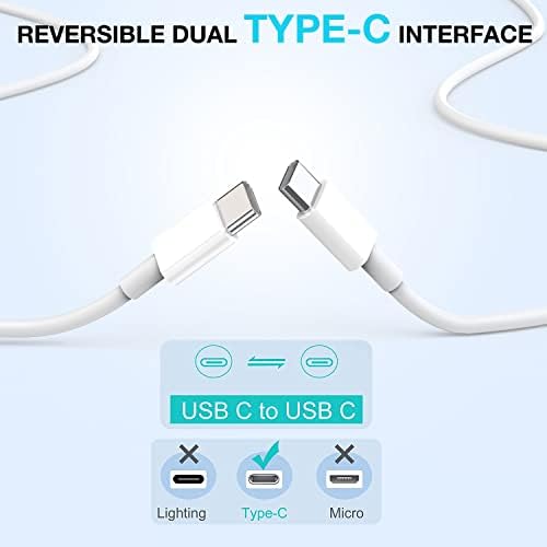 Long USB C Cable for iPhone 17 16 15 Charger,2Pack 20W USB C Charger Block - Image 4