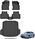 All Weather Car Floor Mats & Cargo Liner Set Fit for Volkswagen Jetta S/SE/SEL/SEL Premium/R-Line/Sport/GLI 2019-2025 2026 Floor Liners Trunk Liner Jetta Cargo Mat Accessories Black by VOUKIY