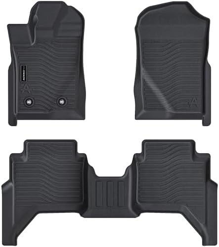 AUXKO All Weather Floor Mats for Ford Ranger Supercrew 2026 2025 2024 - Image 2