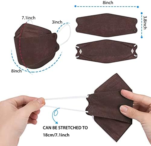 Borje KN95 Face Masks 50 Pack,Breathable Comfortable and Disposable KN95 Mask,Masks for Adults - Image 5