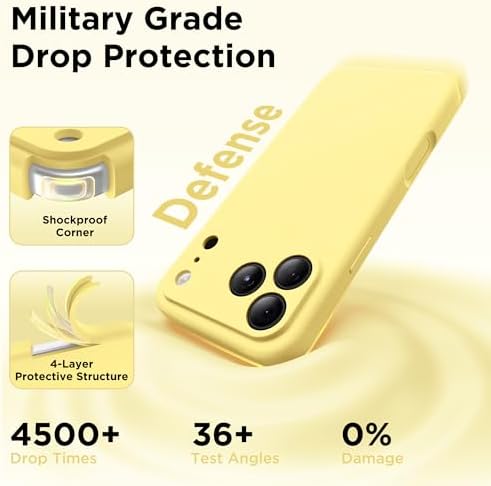 GolbinBox for iPhone 18 Pro Max Case/17 Pro Max Case, Buttercream Yellow - Image 6
