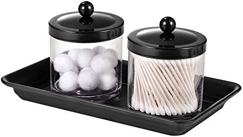 SheeChung Metal Vanity Tray, Bathroom Counter Storage Tray, Black 4 Pack - Image 3
