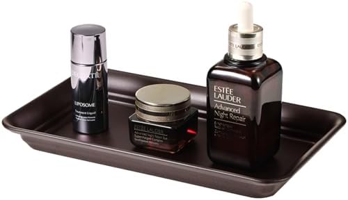SheeChung Metal Vanity Tray, Bathroom Counter Storage Tray, Bronze by SheeChung