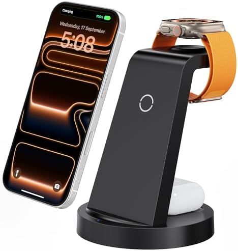 Anlmz 3 in 1 Charging Station - Wireless Charger for Apple Multiple Devices by WirelessCharger