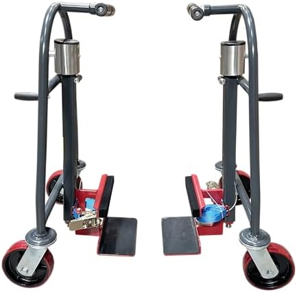 Manual Furniture and Crate Mover (Set of 2) with PU Swivel Casters - Safe and Easy Lifting -1320 lbs Capacity, Machinery Mover Pake Handling Tools Brand (PU on Steel Caster) - Image 4