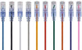 Monoprice SlimRun Cat6A Ethernet Patch Cable - Network Internet Cord - RJ45, Stranded, UTP, Pure Bare Copper Wire, 30AWG, 7 Feet, 10-color, 10-Pack by Monoprice