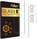 Ailun Screen Protector + Camera Lens Protector for iPhone 12, 2+2 Pack by Ailun