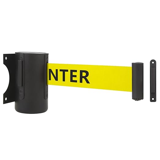 A-KARCK Wall Mount Retractable Belt 16 Foot, Crowd Control Wall Barrier by A-KARCK