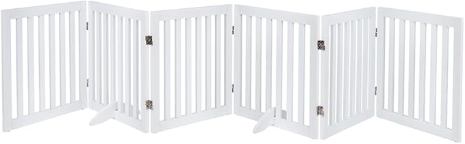 unipaws 120" Extra Wide Pet Gate, Free Standing Dog Gate by unipaws