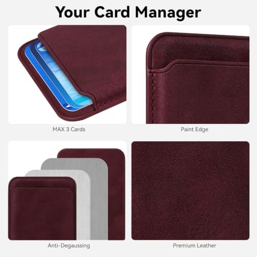 Magnetic Wallet Cell Phone Card Holder for Phone Case with Mag-Safe - Image 3