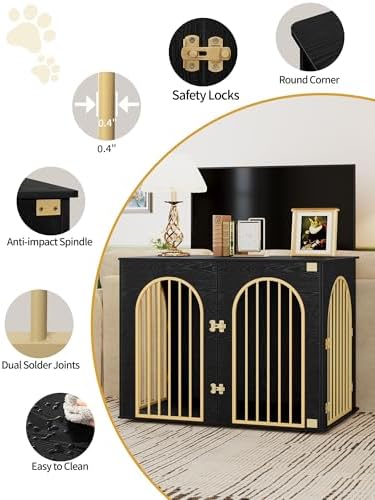 Hzuaneri 44.1'' Dog Crate Furniture,Dog Kennel Indoor for Medium/Large Dogs - Image 6