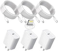 3Pack Extra Long 10FT iPhone Fast Charger,iPhone Charger Fast Charging Quick 10Foot USB C to Lightning Cable Cord Type C Fast Charging Block Wall Charger for iPhone 14/14 Pro/13/12 Mini/11/XS/X/iPad by TrimDish