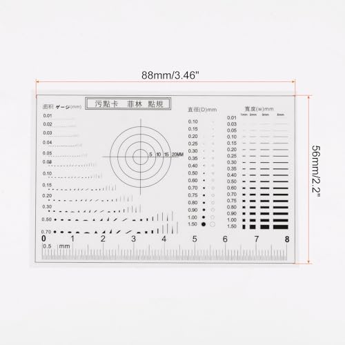 HARFINGTON High Precision SEC Size Estimation Chart 8cm 0.2mm for Diameter - Image 2