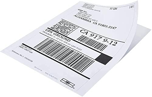 LabelMore 8.5 x 11 Full Sheet Sticker Label for Laser & Inkjet Printers, 10000 mailing Shipping Labels, White - Image 7