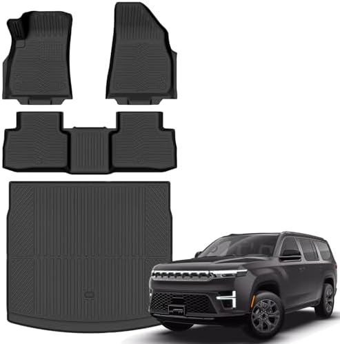 AUXKO Floor Mats Cargo Mat for 2025 2026 Jeep Wagoneer S EV 5 Seat by AUXKO