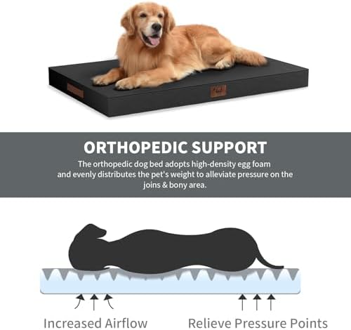 Outdoor Waterproof Orthopedic Dog Bed for Medium Size Dogs - Image 3