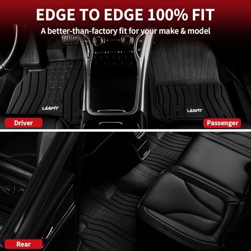 LASFIT Floor Mats for Lincoln Nautilus 2019-2023 Black - Image 6