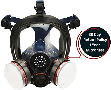 Parcil Distribution Full Face Respirator Mask - Air Purifying, Organic Vapor & Particulate - Industrial Use - CE Tested - Image 5