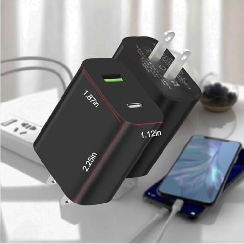 3 Pack USB C Charger Block, Dual Port Type C Wall Charger Fast Charging - Image 6