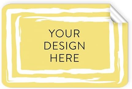 Custom Vinyl Stickers Your Image, Text, Design, Logo. Waterproof Personalized Business Labels Packaging, Bottles, Jars, Candles, Handmade. Dishwasher Safe, UV Protected, 30+ Designs Lemon Swirls, 6x4 by DayStarCustomDesigns