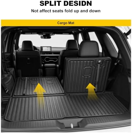 Cargo Mat & Backrest Mat Fit for Honda Pilot 2016-2025 2026 (No Elite) - Image 3
