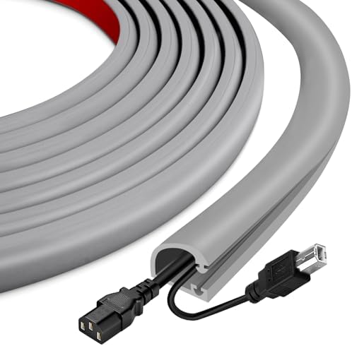 Silicone Cord Covers for Wires on Wall Cord Hider Self-Adhesive by EYAYEN