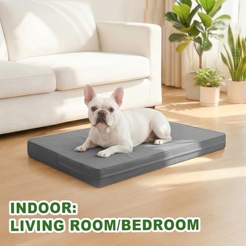Waterproof Dog Bed Washable Wipeable, Orthopedic Medium Crate Pad 30" - Image 4