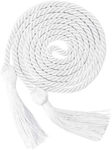 GraduationMall Graduation Honor Cord 68" White by GraduationMall%C2%AE
