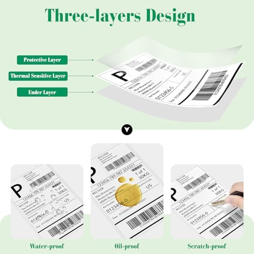 METRONIC Shipping Labels 4x6 500 PCS Fanfold Direct Thermal Labels - Image 3