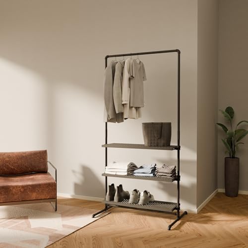 pamo Clothing Rack with Shelves 39" W x 76" H, 170 lbs Load Capacity by pamo