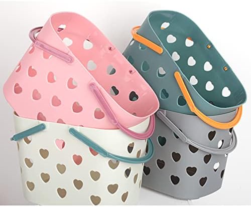 Portable Shower Caddy with Handle Plastic Shower Basket Organizer, Pink - Image 5