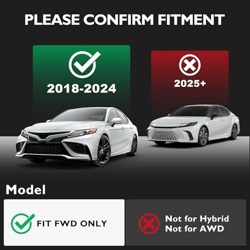Floor Mats for Toyota Camry FWD 2018-2024 (Not for AWD/Hybrid) - Image 2