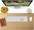 Bloss Gold Desk Mat, PU Large Mouse Pad for Desk, Desk Matt for Desktop, Desk Pad Mat Waterproof, Computer Mat for Office/Home/Decor/Desk Protector(31.5 x 15.7 Inches) by Bloss