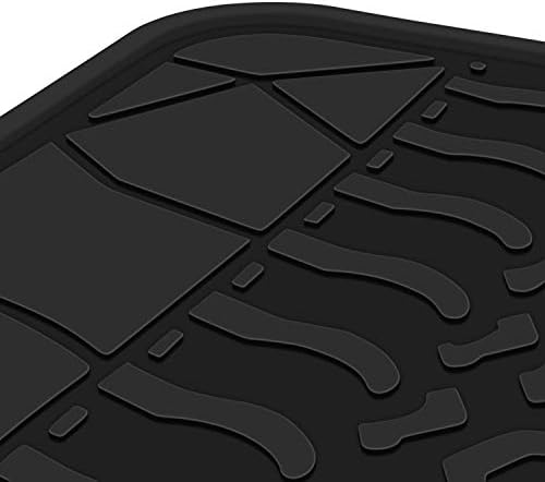 Cargo Liners Custom Fit for Jeep Wrangler JL 4XE 4 Door 2021-2025 2026 Trunk Mats Full Black All Weather Rubber Trunk Mats Heavy Duty (Not Fits 4X4/2 Door) - Image 2
