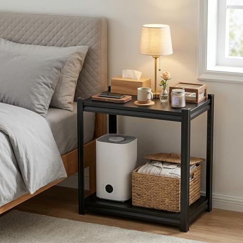PRESTELION Garage Shelving Side Table Adjustable Metal Storage Shelves - Image 2