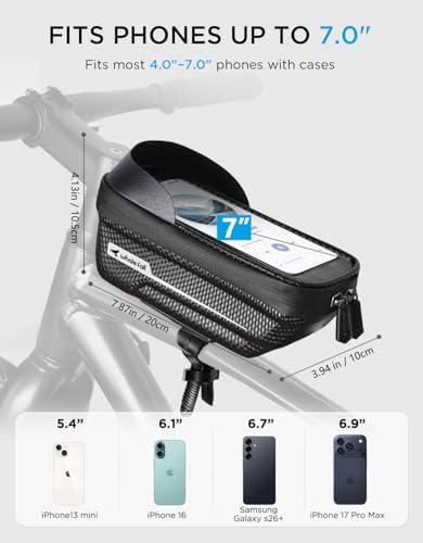 whale fall Waterproof Bike Frame Bag, 1S Quick Release Bike Phone Holder - Image 5
