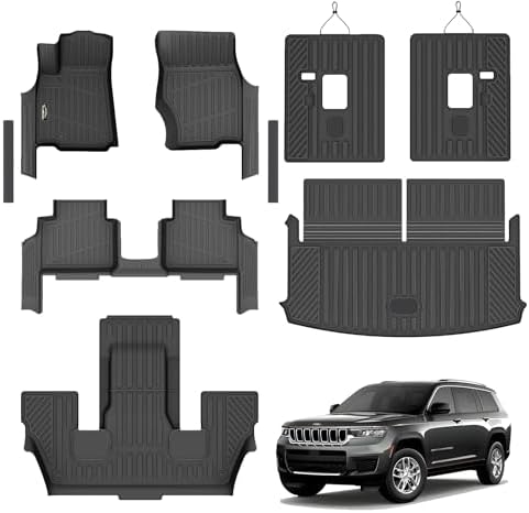 Floor Mats Custom for Jeep Grand Cherokee L 2021-2025 2026 Captain Chair by YonMeoo