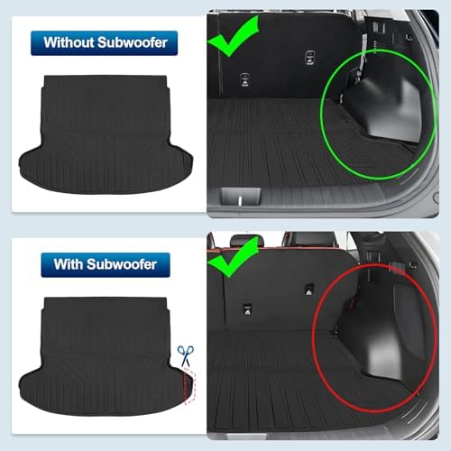 PELEUS Floor Mats and Cargo Liners Compatible with Hyundai Tucson 2022-2026 Gas, All Weather Heavy Duty TPE Car Mats Full Set with Backrest Mat, Upgraded Raised Edges Odorless, Not for Hybrid/PHEV - Image 5