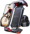 Pnitri 2026 New Upgraded Bike Phone Holder Handlebar - 1S Quick Install, Motorcycle Phone Mount, Bicycle Phone Holder fit Large Phone Case for iPhone Samsung, Dirt Scooter Mini Bike Accessories by Pnitri