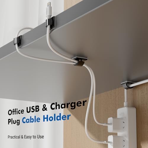 120Pcs Adhesive Cable Clips, Black Small, Cord Holder, Cord Clips for Dash cam, Ethernet Cable, Christmas Lights, USB, Phone Chargers, The Wall, Desk, nightstand, Car - Image 5