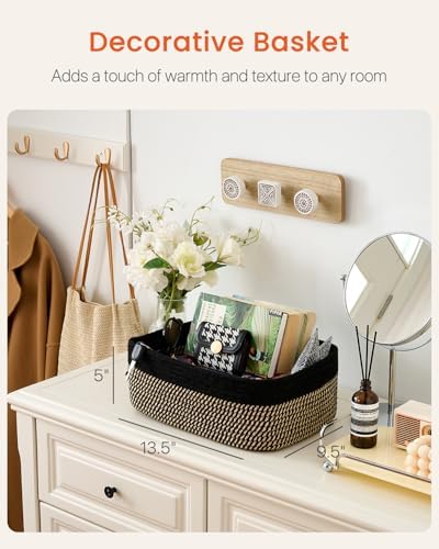 KALLAX Small Woven Storage Basket for Organizing, 13.5x9.5x5 inches, 3 Pack - Image 2