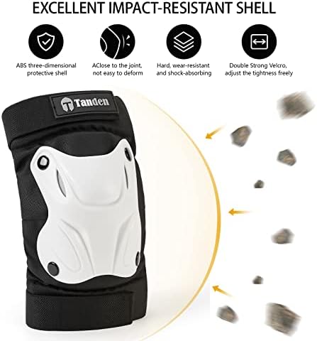 Tanden Skating Protective Gear Knee and Elbow Pads Wrist Guards for Roller Skating Skateboarding, Skate Pads Adult Knee Pads - Image 5