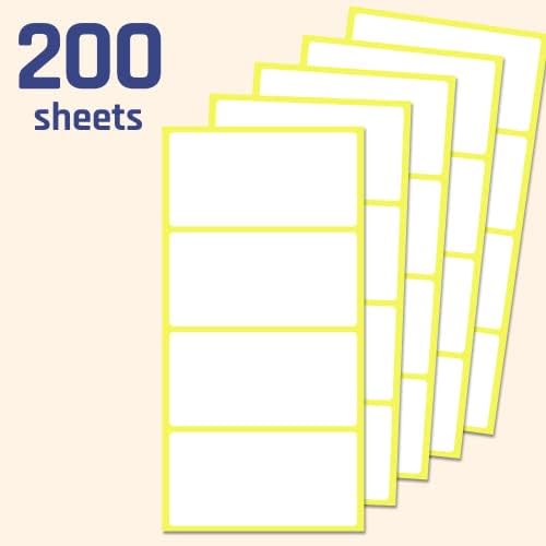 4" x 2", Labels Stickers for Storage Bins - Matte White (800 Pack) - Image 3
