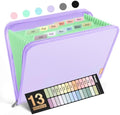 Sooez 13 Pocket Accordion File Organizer, Zipper Expanding File Folder A4 by Sooez