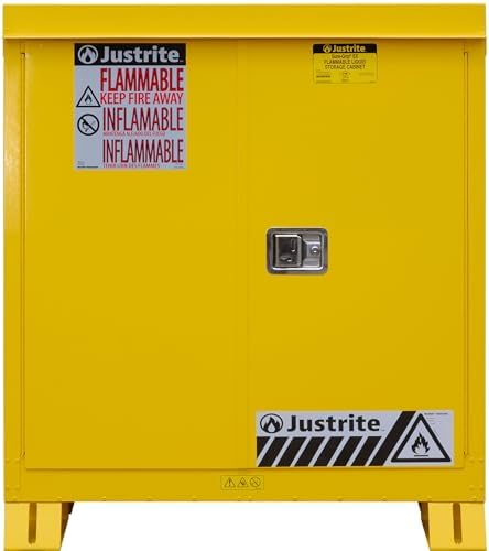 Justrite Reinforced Steel Outdoor Flammable Liquid Storage Cabinet by Justrite