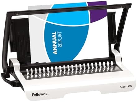 Fellowes Star+ Comb Binding Machine, Classroom Must-Haves Manual Binder, 15-Sheet Punch Capacity, Perfect for School Supplies & Classrooms (5006501) - Image 5