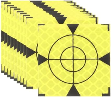 PATIKIL Survey Reflector Target Self-Adhesive Reflective Sheet Surveying Target Mark Tape, Suit for Ship Inspection by PATIKIL