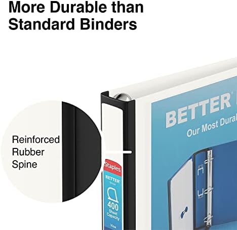 Staples Heavy-Duty 1.5-Inch D-Ring Binder with Pockets & Spine Label - Image 5