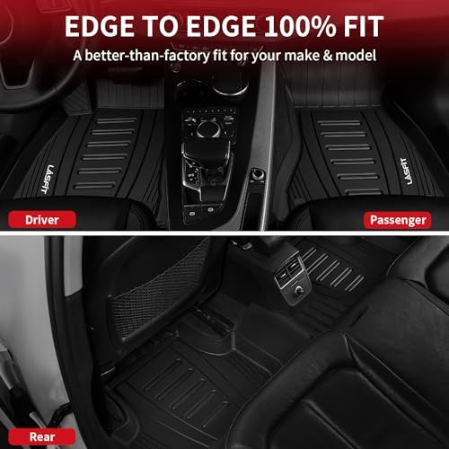 LASFIT Floor Mats for Audi Q5/SQ5 2018-2025, TPE Black - Image 5