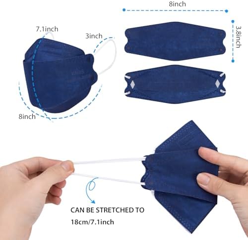 Borje KN95 Face Masks 50 Pack, Breathable Comfortable and Disposable KN95 Mask,Masks for Adults - Image 4